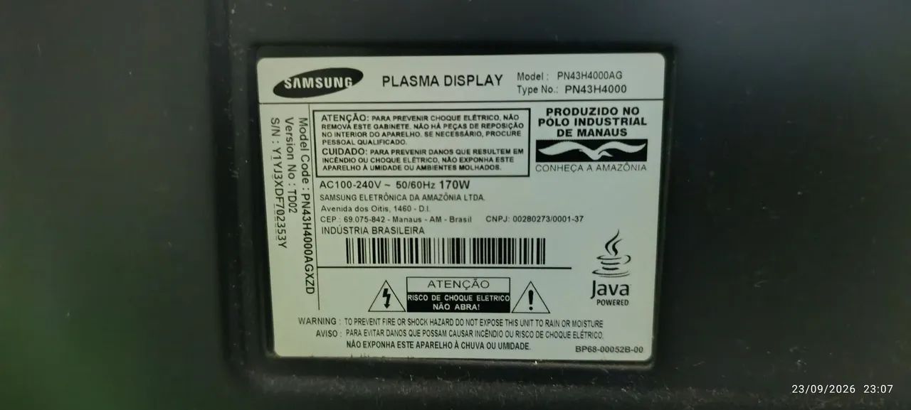 TV Samsung 43" HD - Funcionando Perfeitamente + Controle  - Foto 3