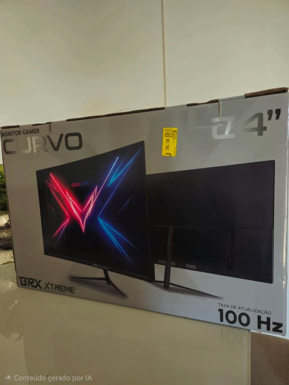 (LACRADO) Monitor Gamer 24 polegadas Curvo 100HZ