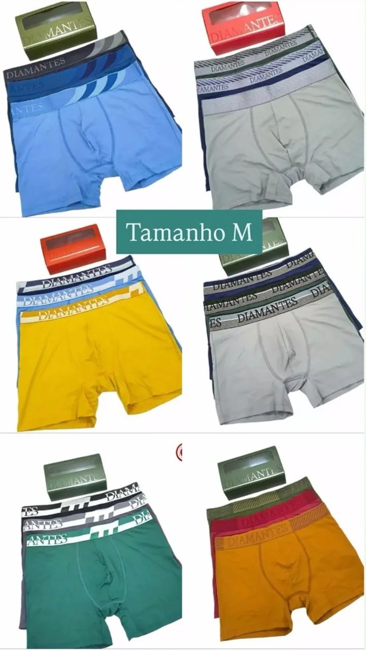 Kit cuecas boxer diamantes  - Foto 2