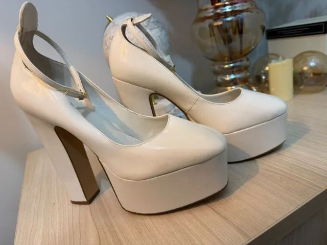 Sapato Arezzo Meia Pata Branco 39 - Foto 3