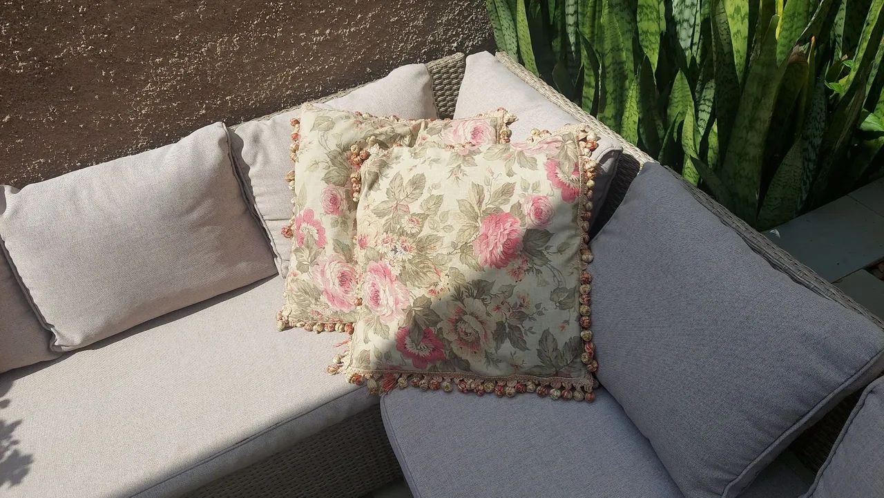 Conjunto de sofá em L para jardim - Foto 5