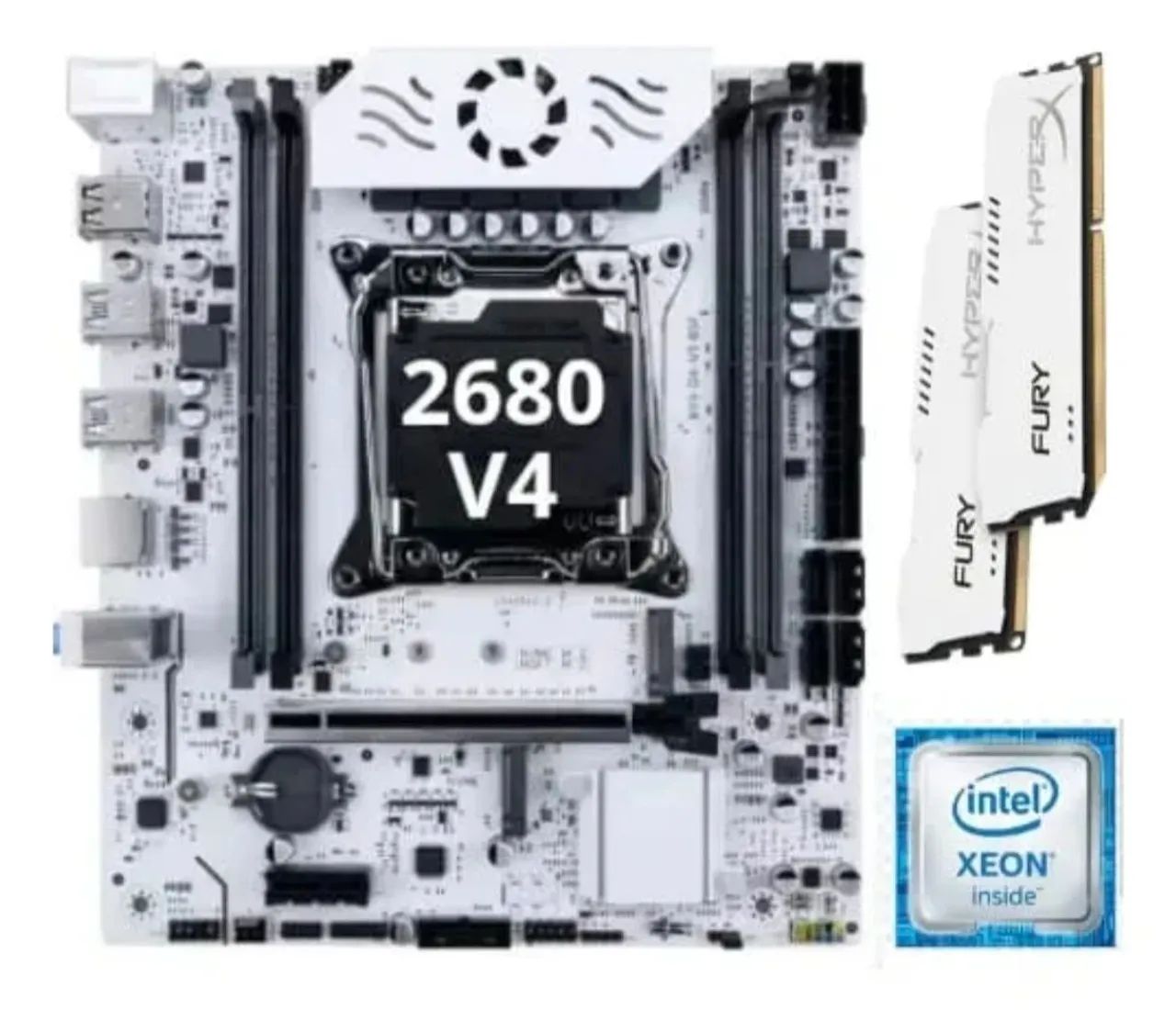 Placa mãe + processador 