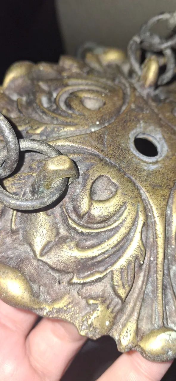 PAR DE LUSTRES ORIGINAIS DÉCADA DE 70 COM OPALINA - Foto 2
