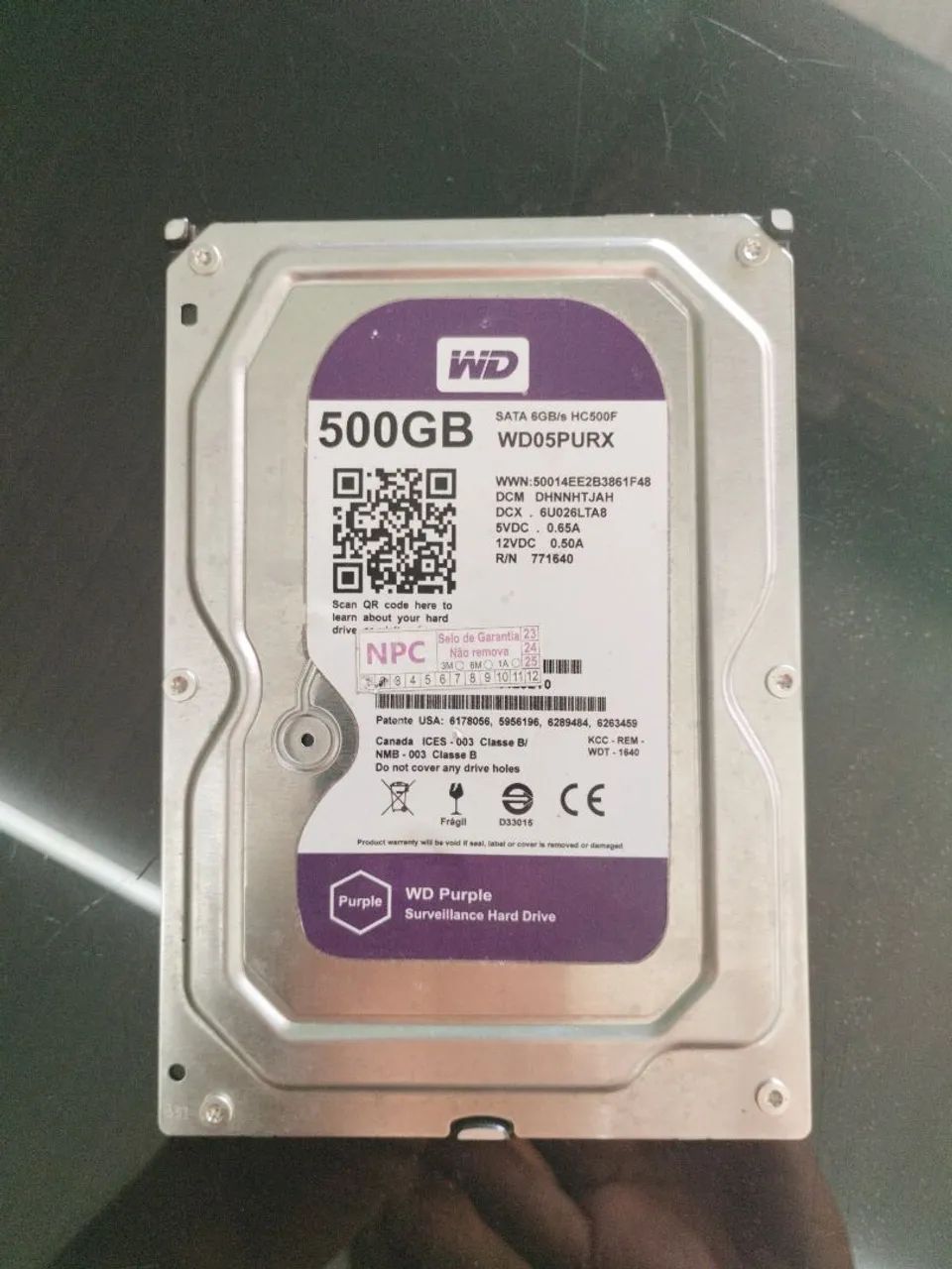 HD 500GB WD Purple - Ideal para CFTV/DVR - - Armazenamento - Setor
