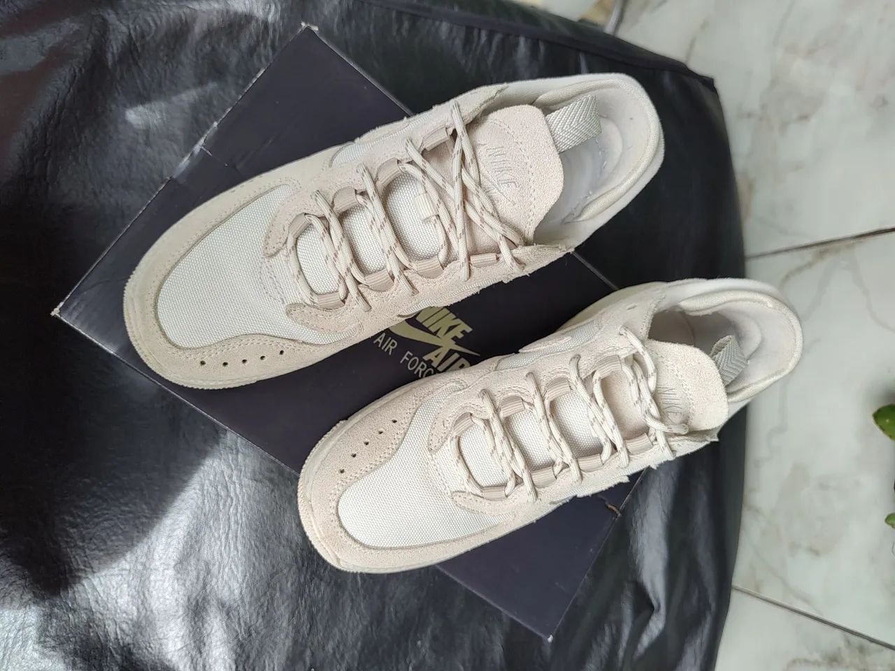 Tênis Nike Air Force 1 Wild bege 36 - Foto 2