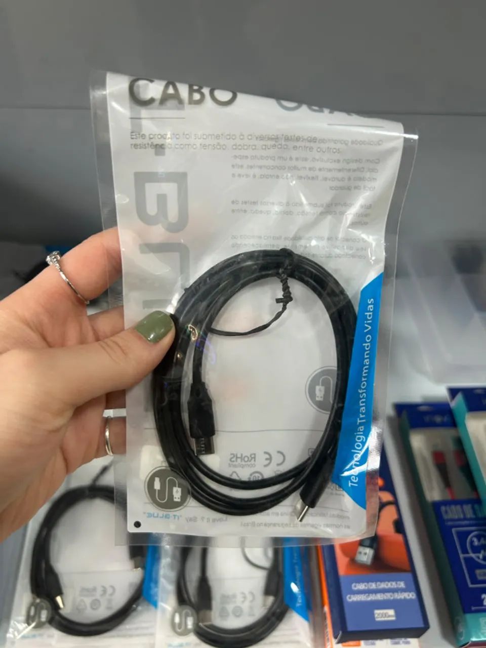 Cabo Tipo C x Tipo C com 1 metro