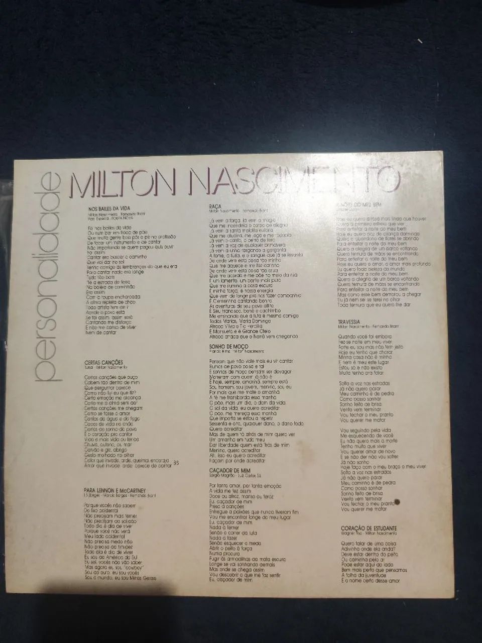Vinil Milton Nascimento - Personalidade - Foto 3