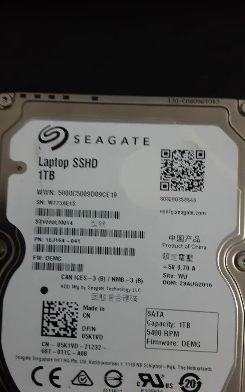 HD SSHD Seagate 1TB Notebook / PS4 - Foto 2