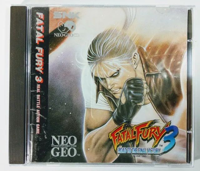FURYL 3 ゲーム CD Fatal Fury 3 Original - Neo Geo CD - Jogos de Vídeo Game - Jardim