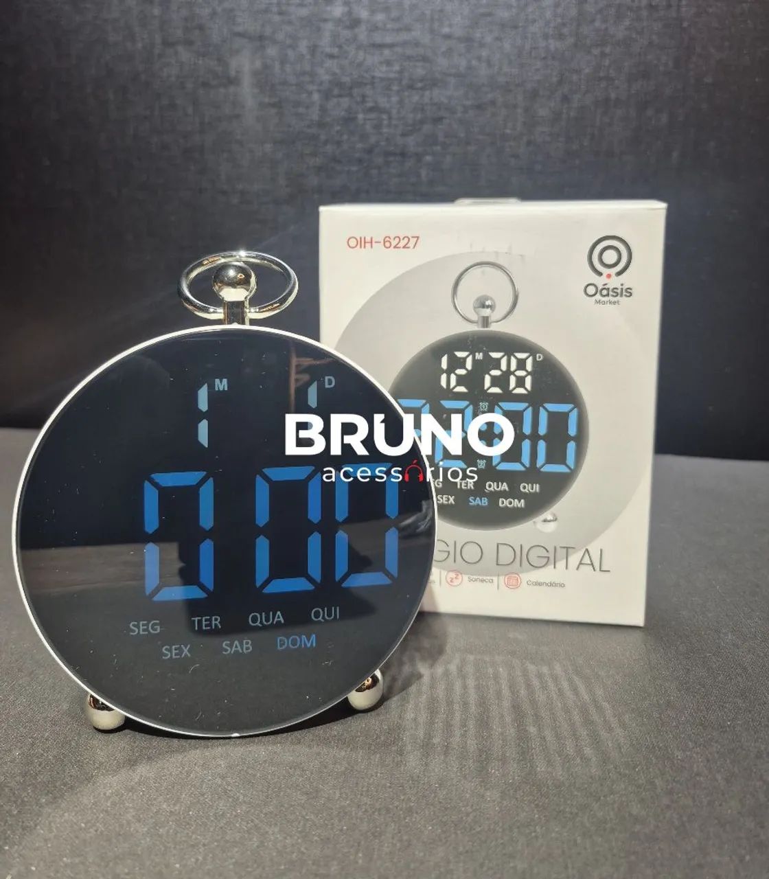 Relógio Digital De Mesa Com cronômetro  - Foto 3
