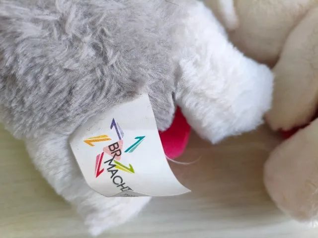 Lote  de Pelúcias 2  unidades Ursinho e Cachorro Love   itens   de colecionador   - Foto 4