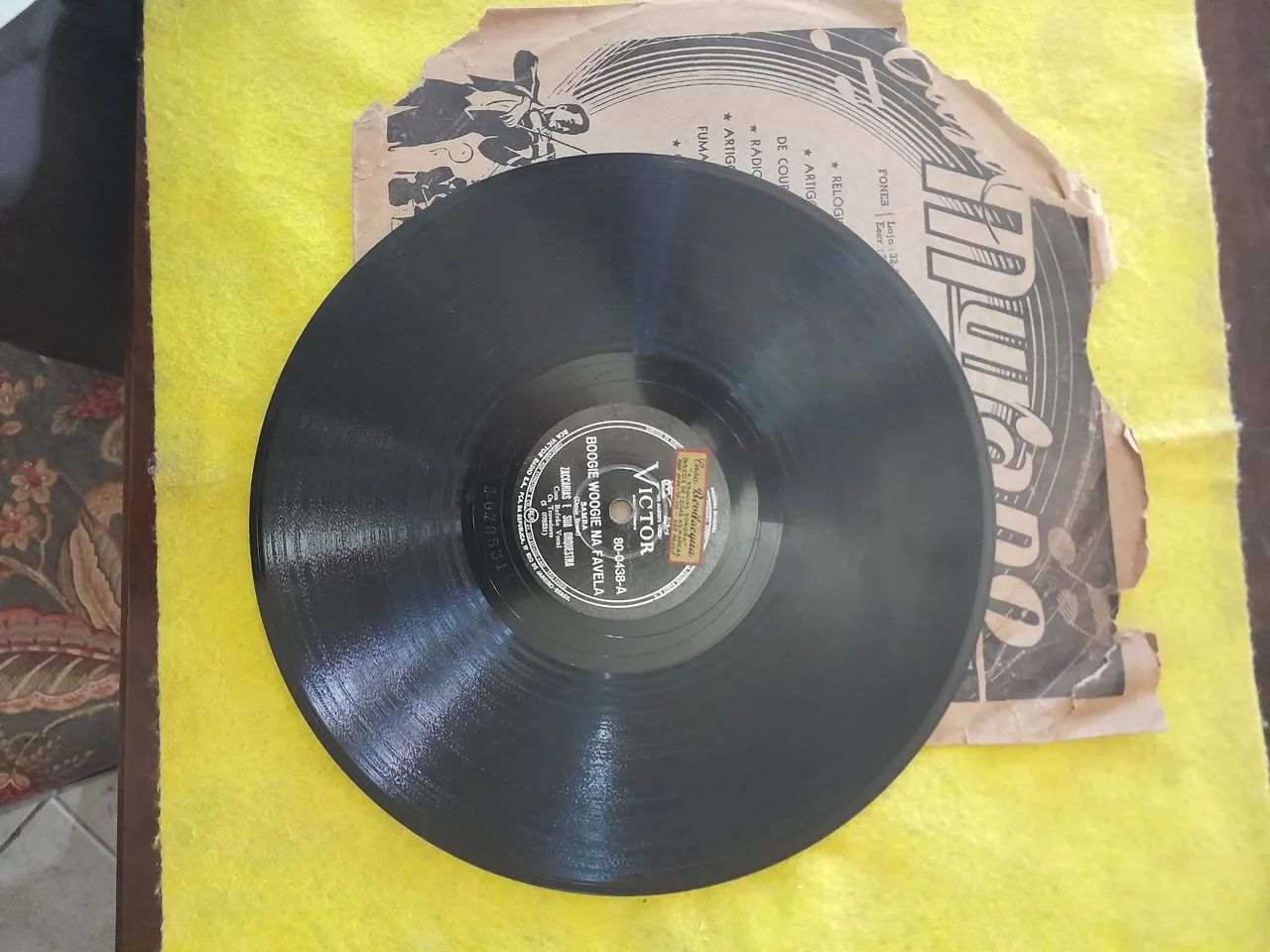 9 discos década 40 rotação 78 em goma laca. - Foto 4