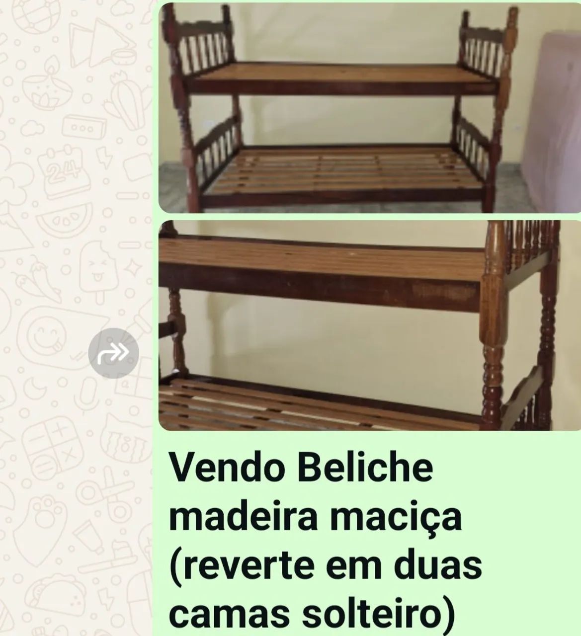 Beliche madeira maciça usado