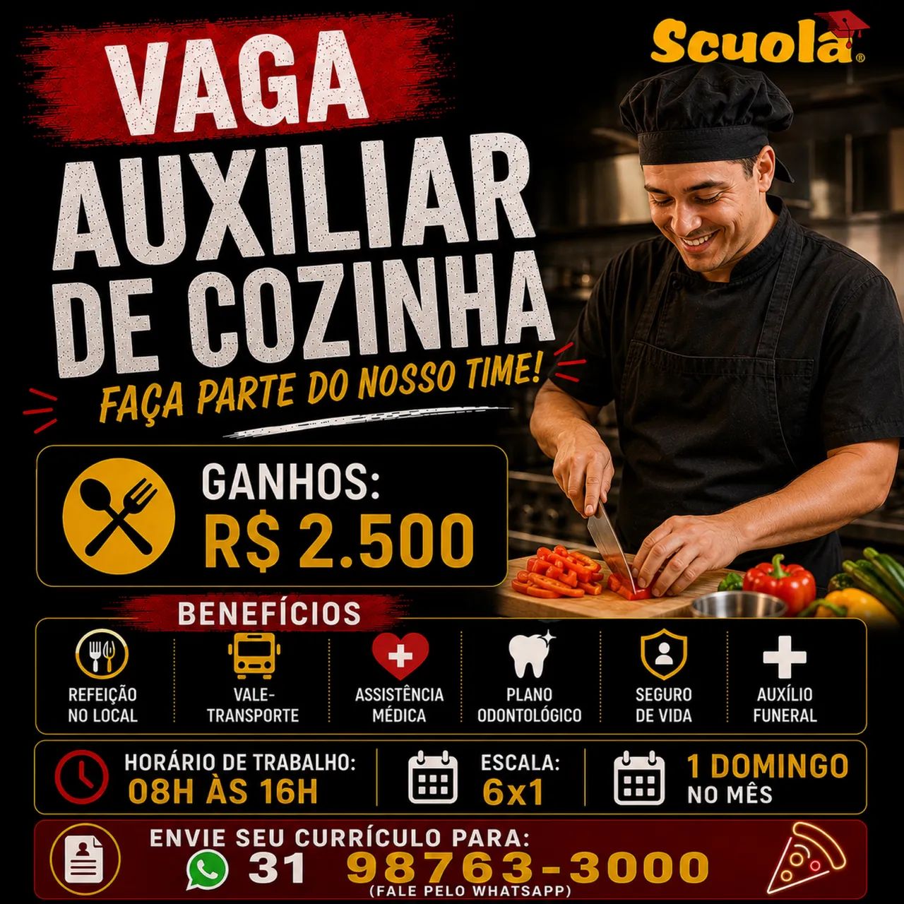 Auxiliar de Cozinha