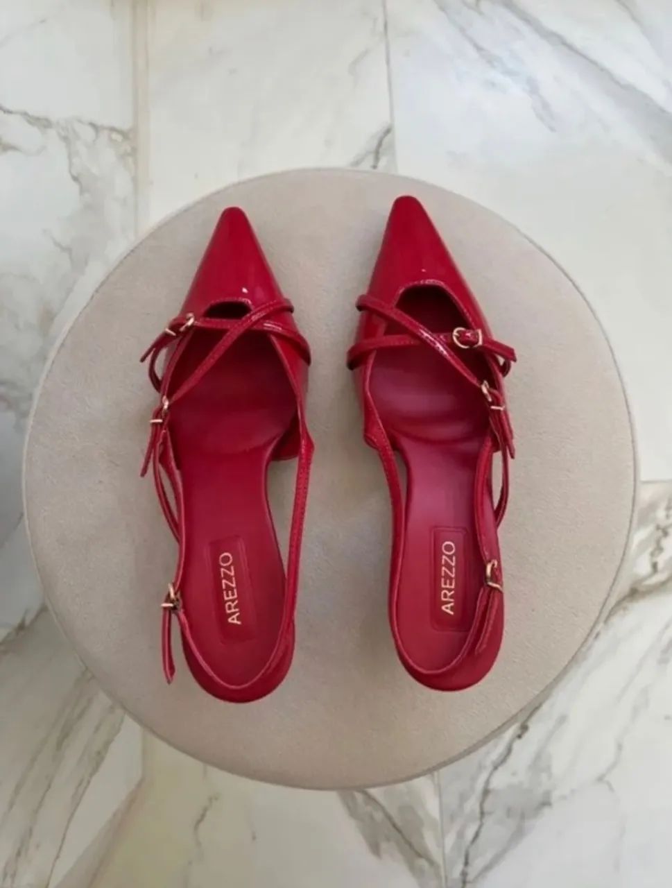 Scarpin Vermelho Arezzo 36 - Foto 3