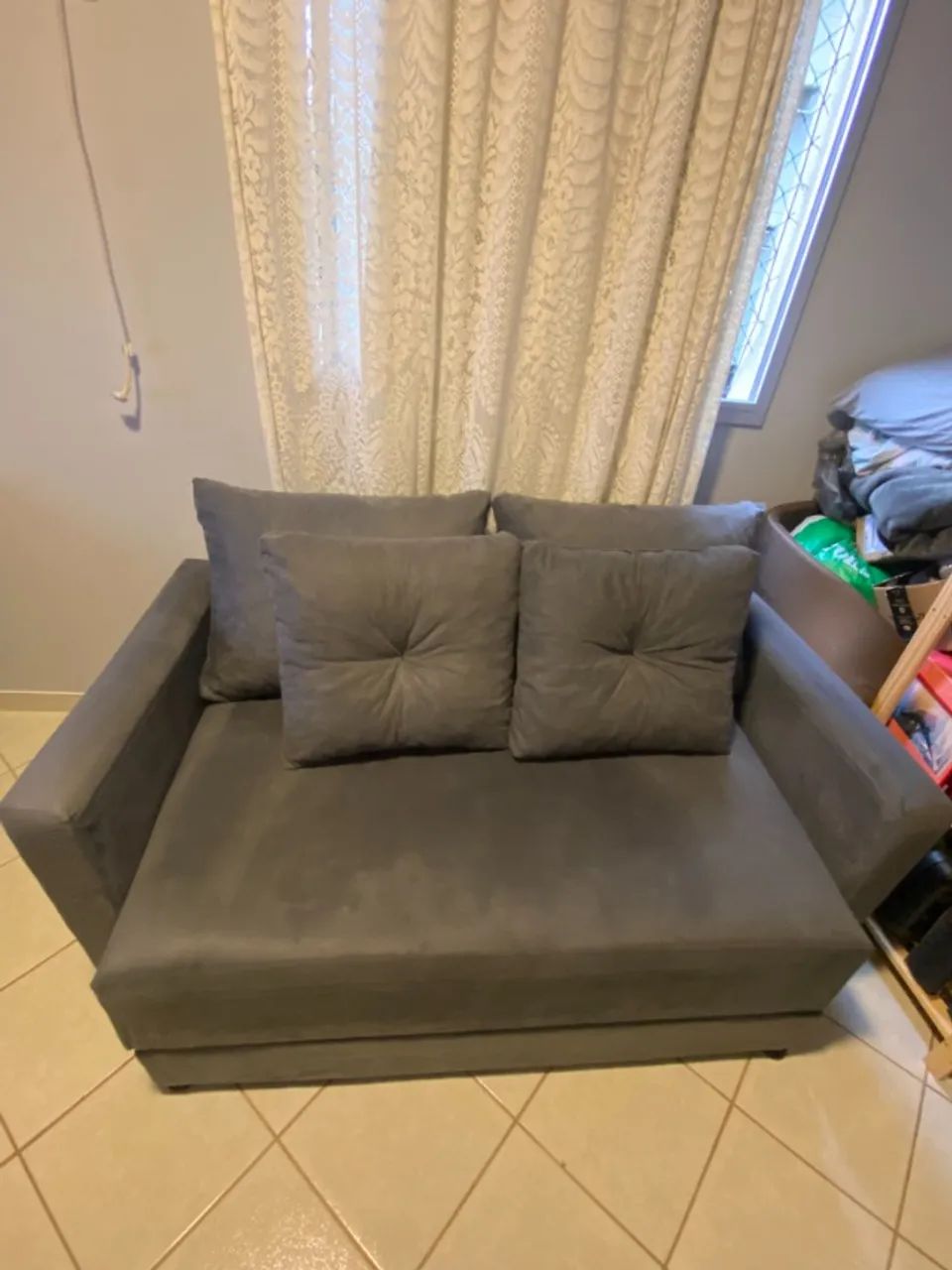 Sofá-Cama 2 Lugares - Excelente Estado - Pouco Uso - Foto 2