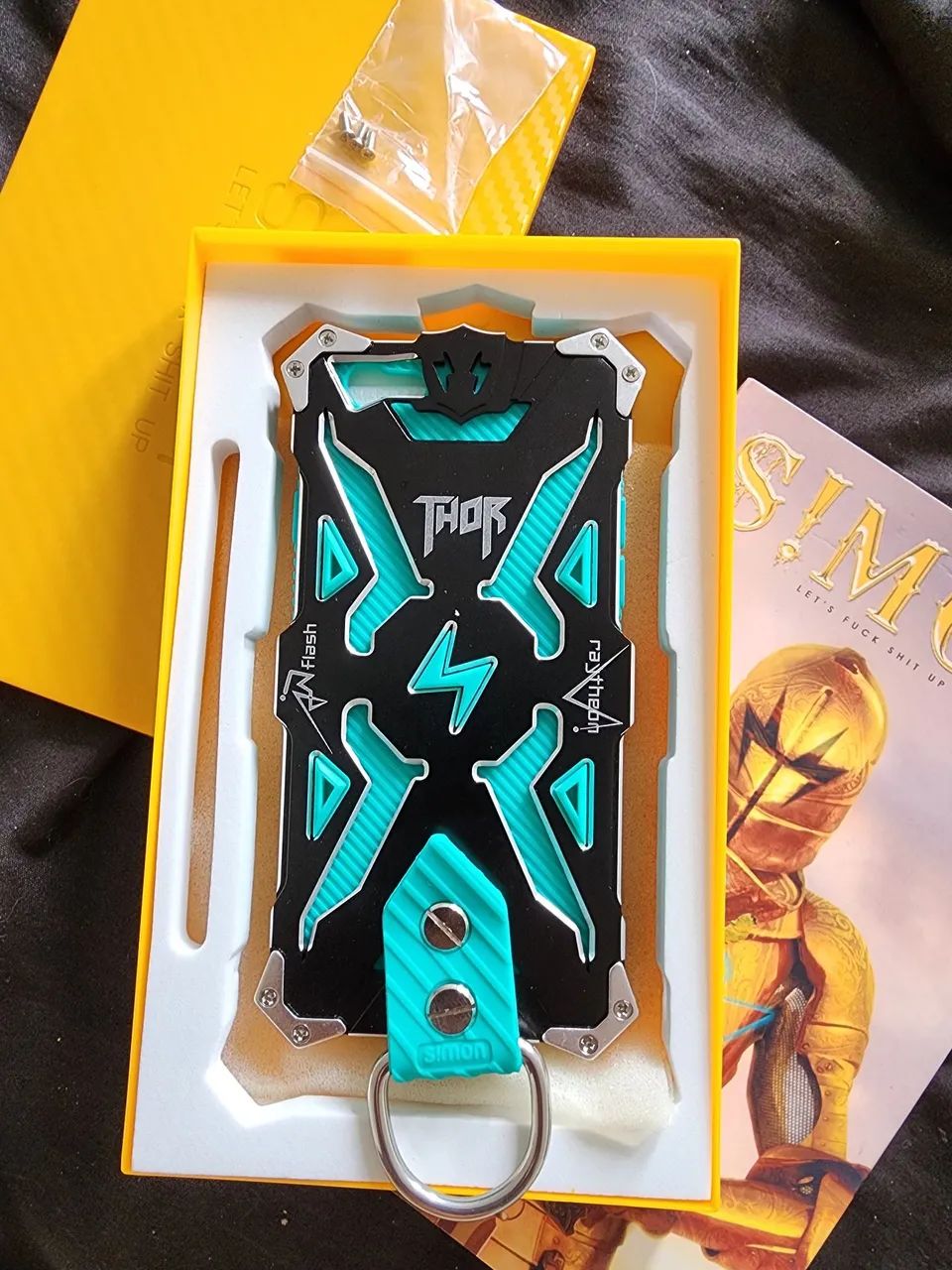 Capa de alumínio para iPhone 6 6s rock