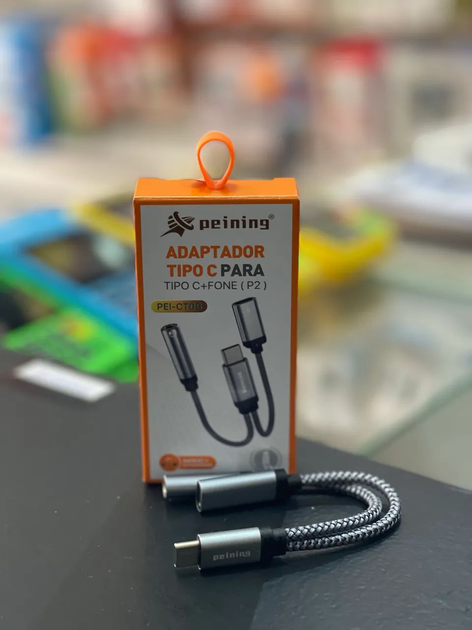 Adaptador Tipo C para Tipo C+Tipo C - PEI-CT06 - Foto 2