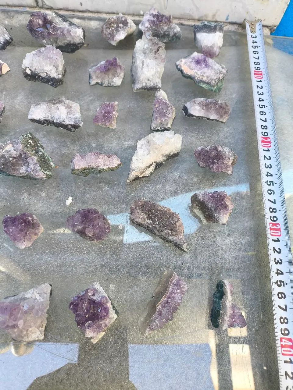 Lote com drusas de ametista e cristal  - Foto 2