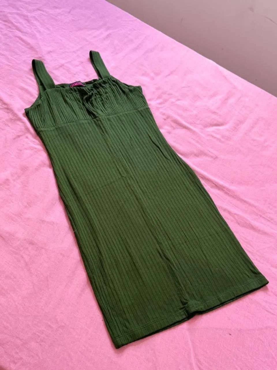 Vestido verde escuro