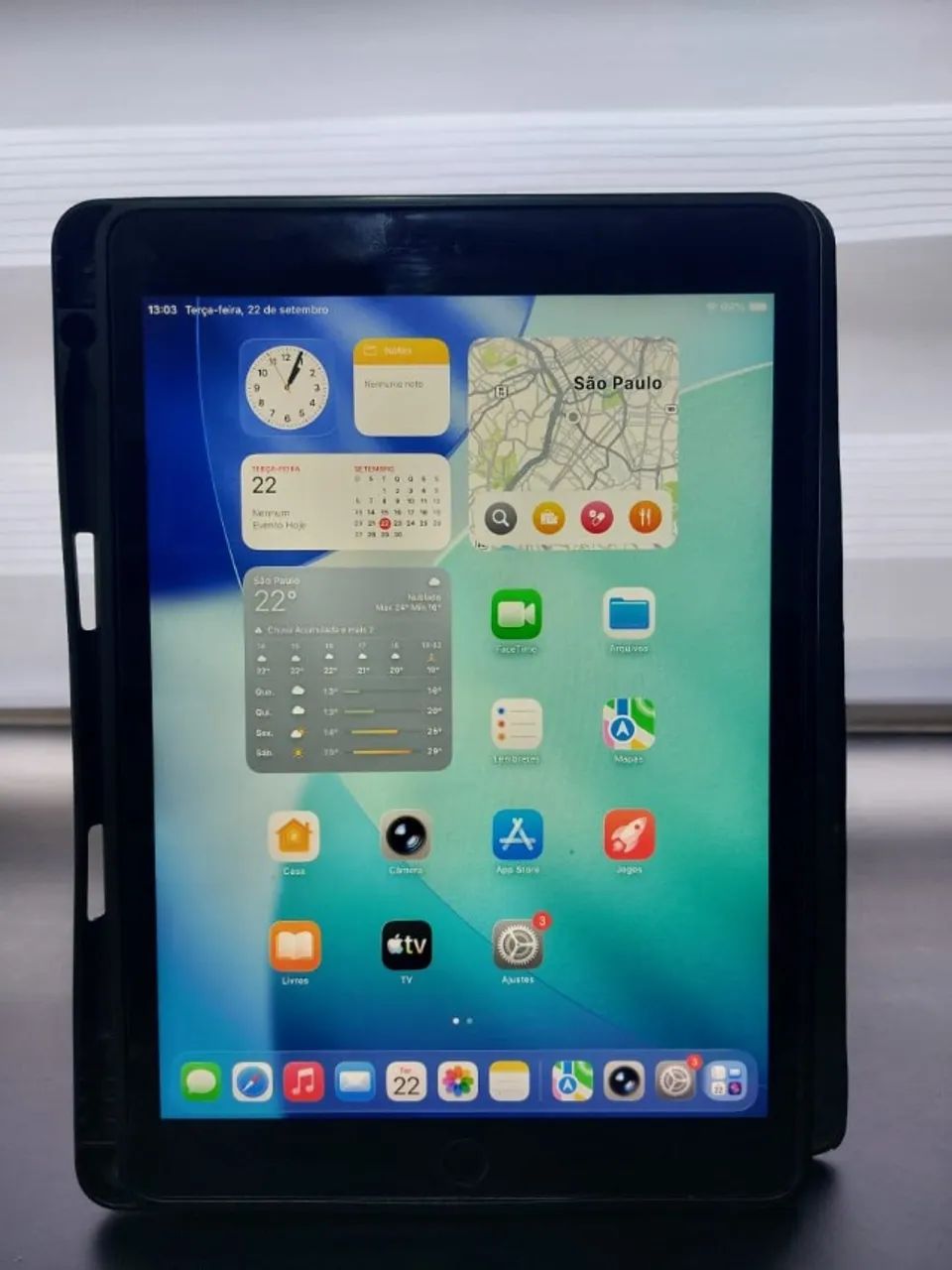 iPad 9 Geração 64 Gigas Space Gray Semi Novo - Foto 3