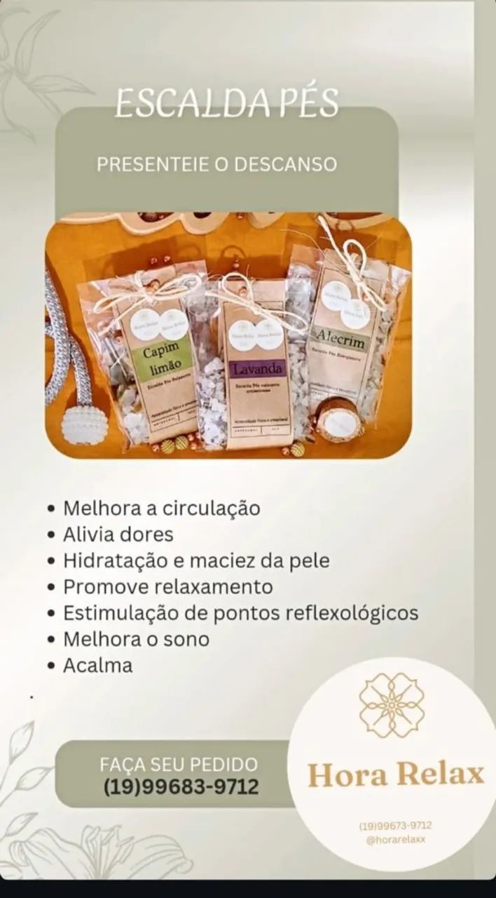 Escalda pés - lembrança/presente