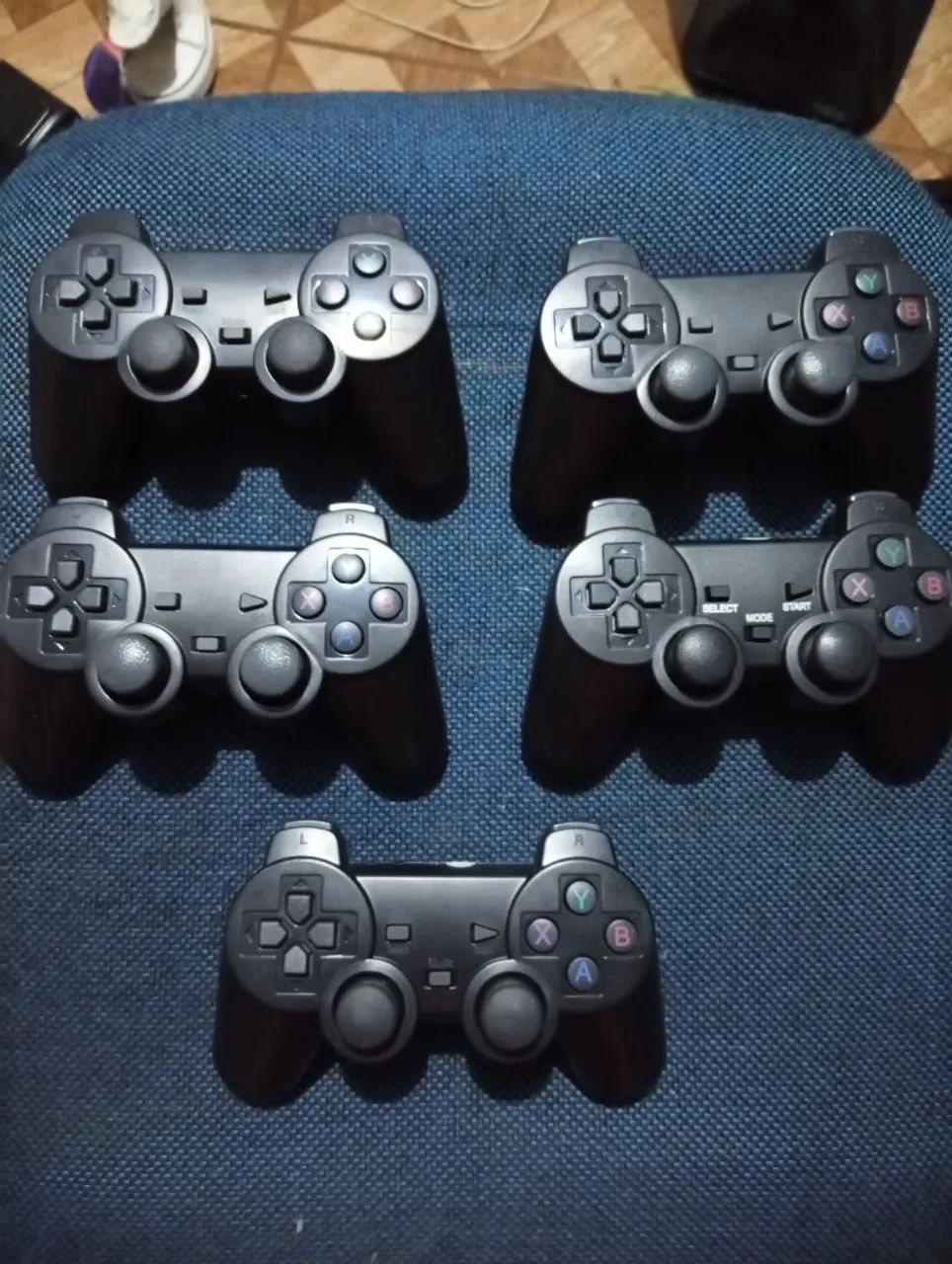 Lote com cinco controles compatíveis com Gamestick, TV Box e PC no estado 