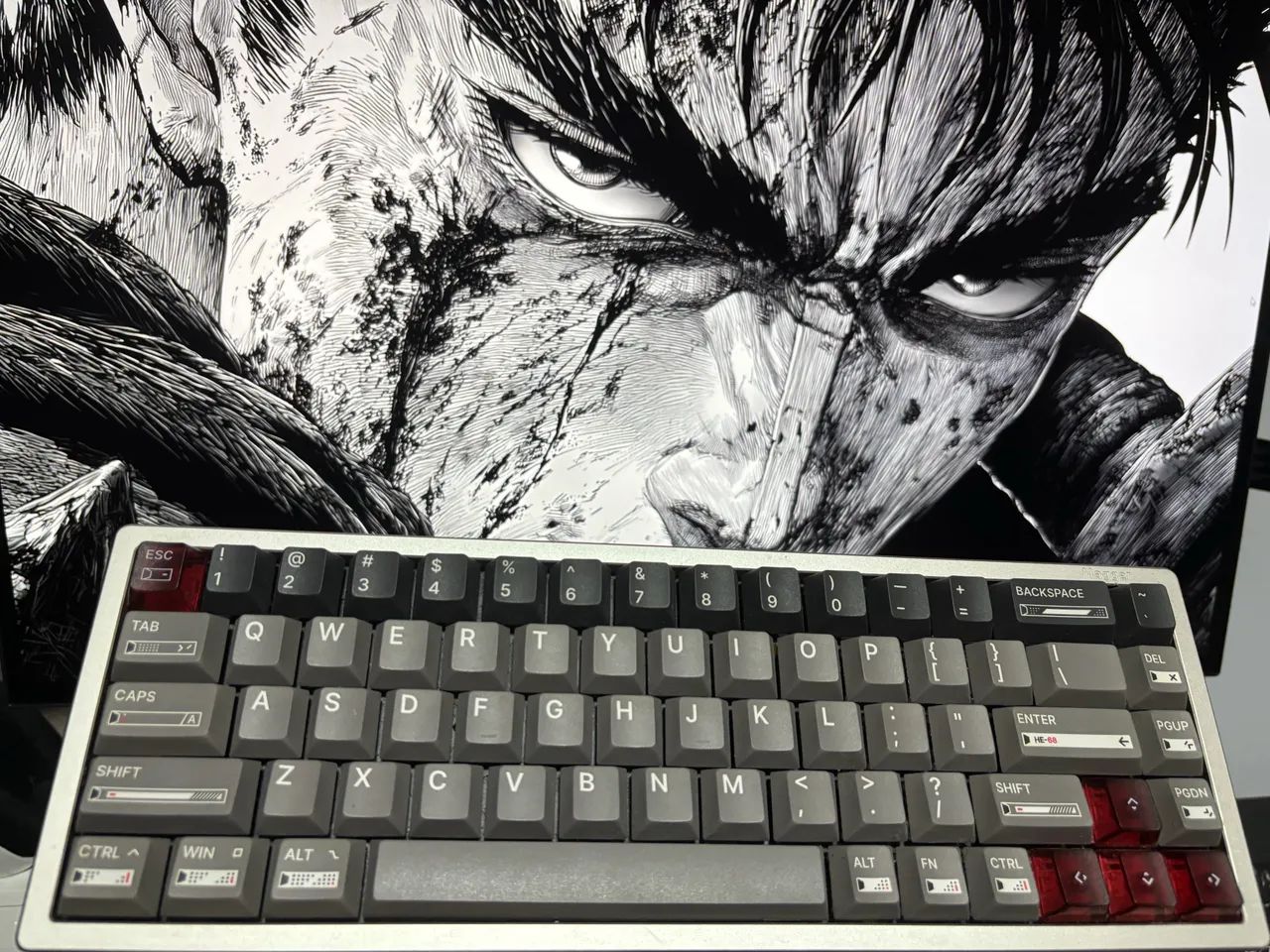 Teclado magger68 case de alumínio 