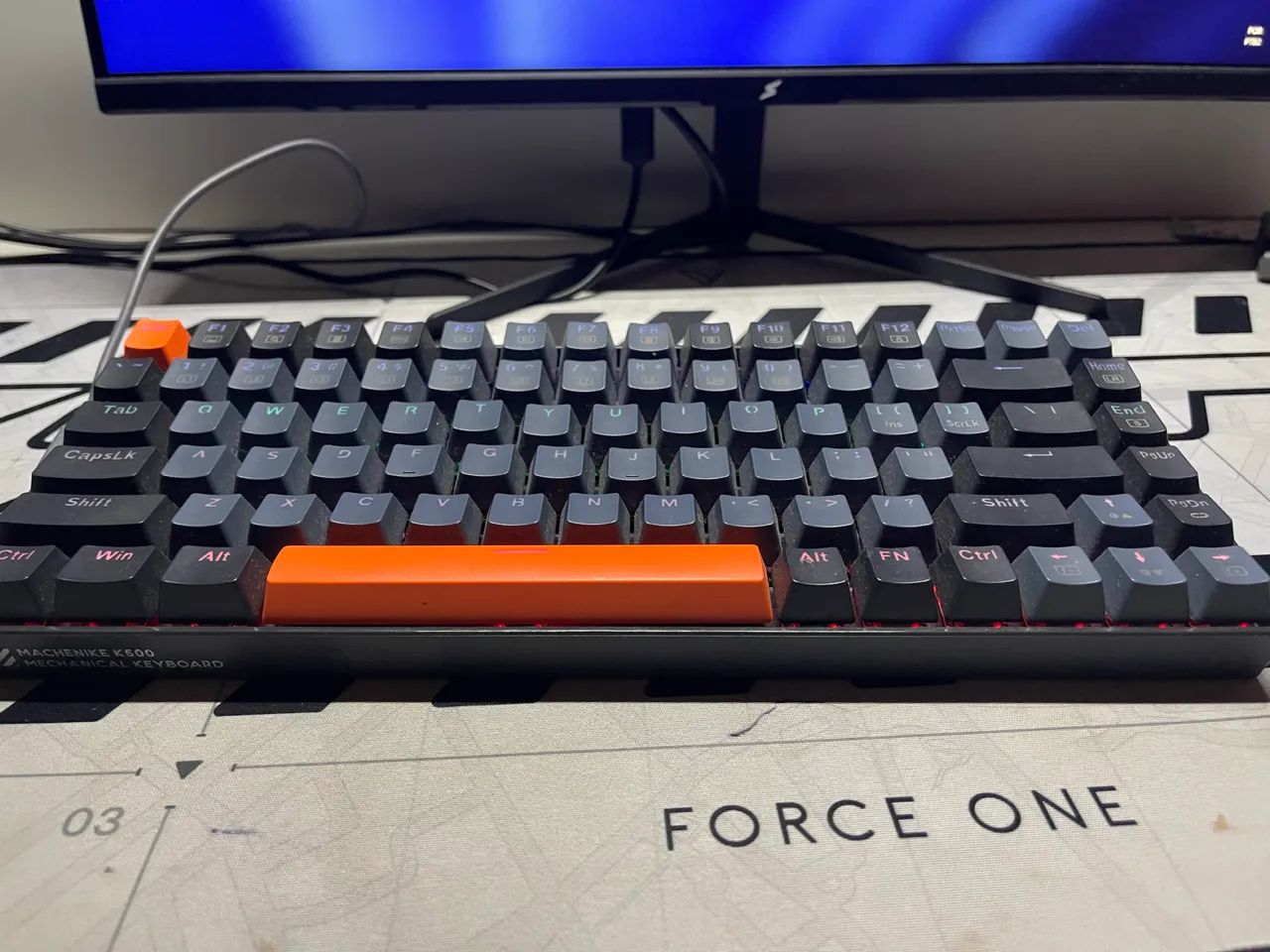Teclado Mecânico Gamer Machenike K500A-B84 75% - Red Switch - Foto 2