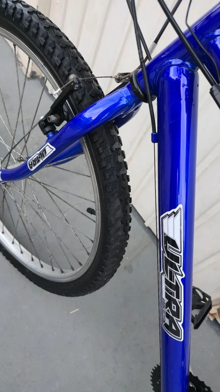 ? Bicicleta Aro 26 Azul - Ótimo Estado | Marchas e Freio V-Brake - Foto 2