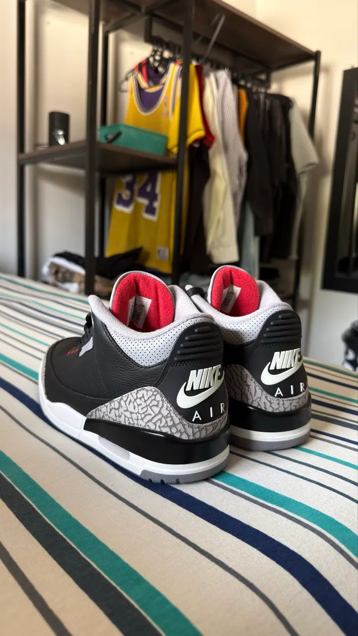 Air Jordan 3 black cement - Foto 2