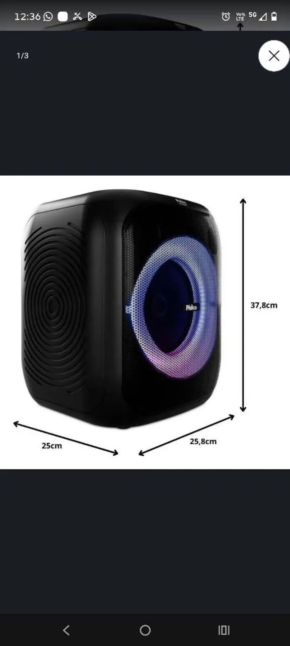 Caixa de som Bluetooth Philco  - Foto 4