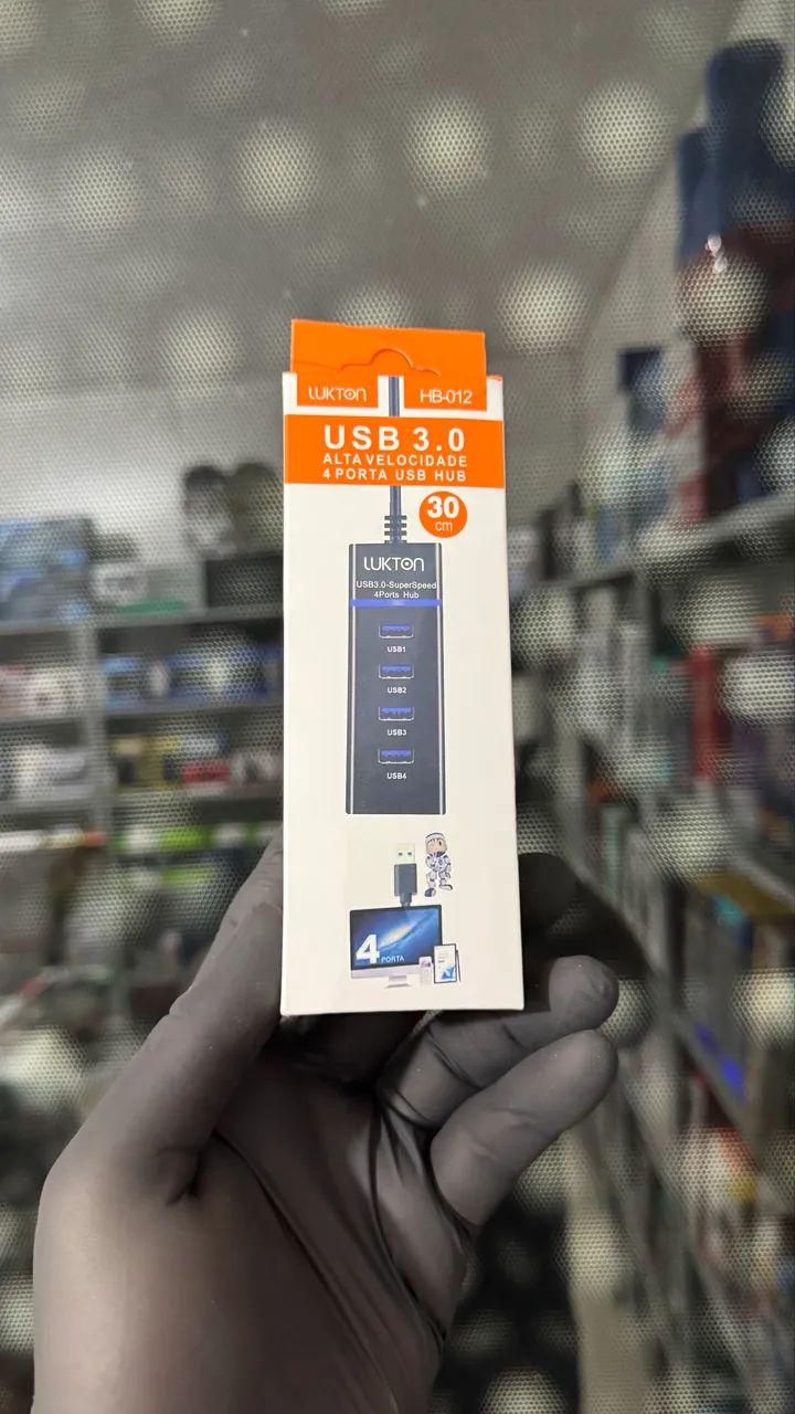 Hub USB 3.0 com 4 USBs 