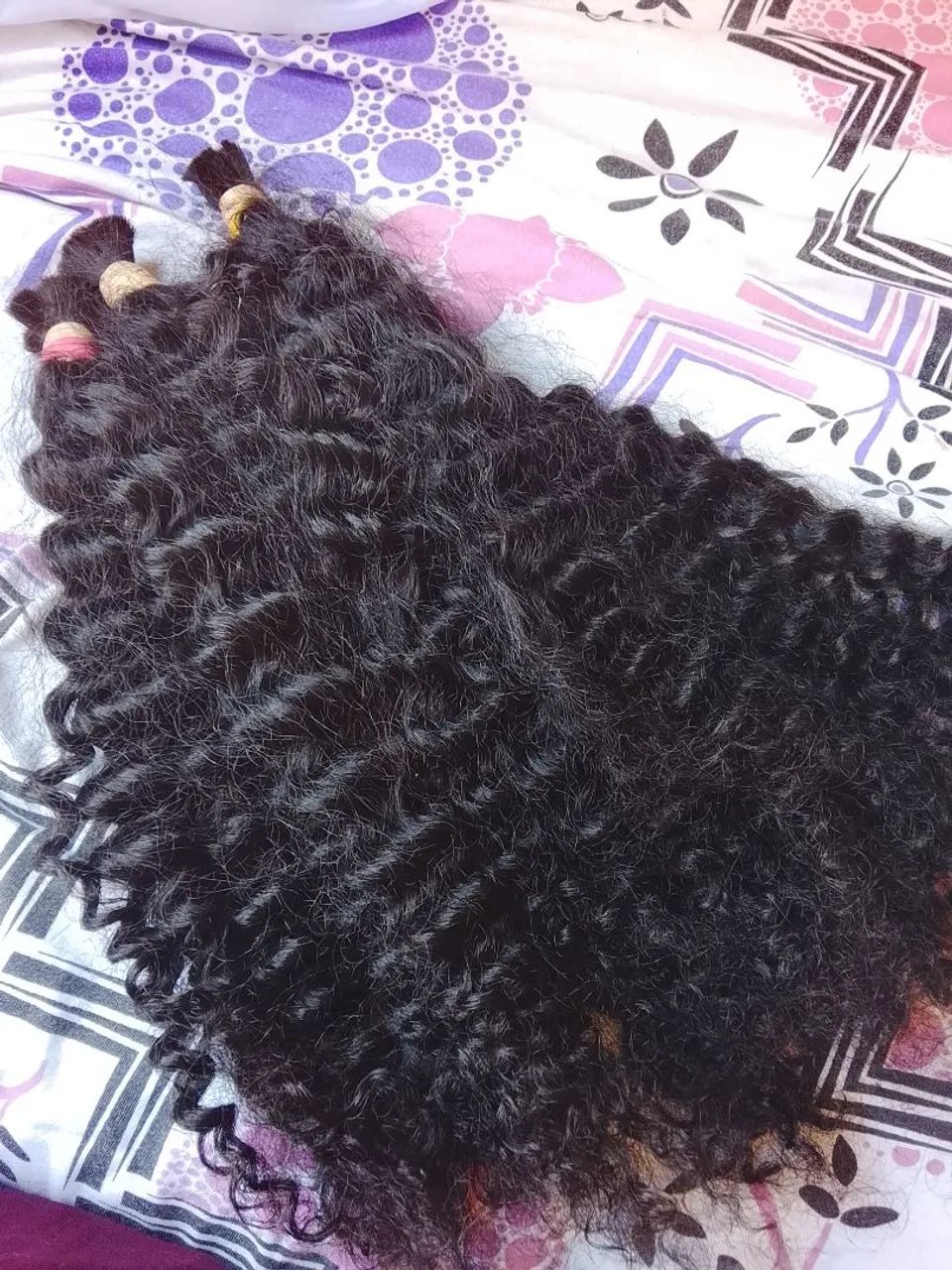 Mega hair cacheado 