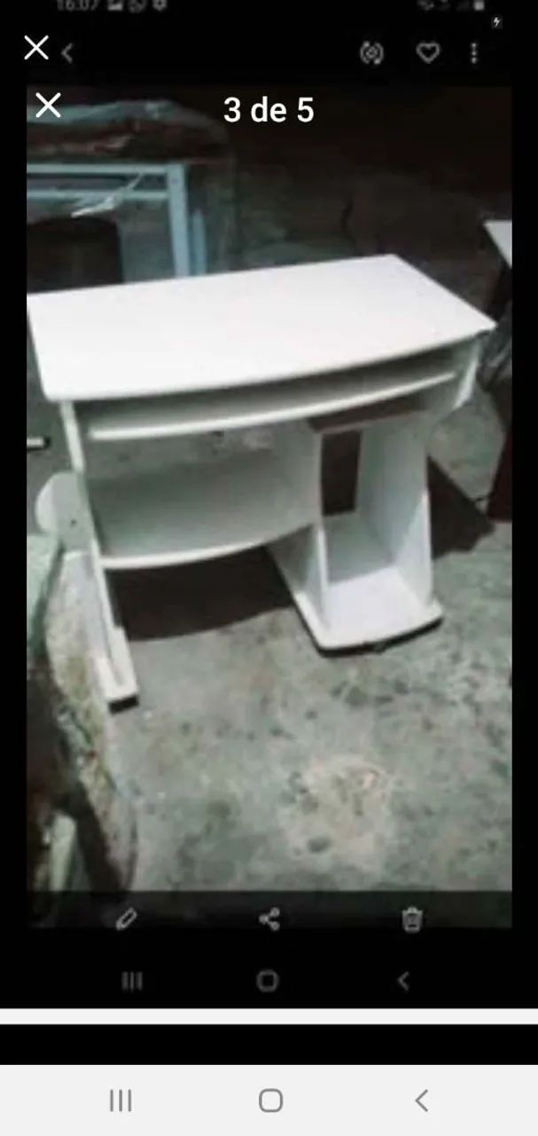 MESA BRANCA VARIAS UTILIDADES PERFEITA MDF VALOR 100