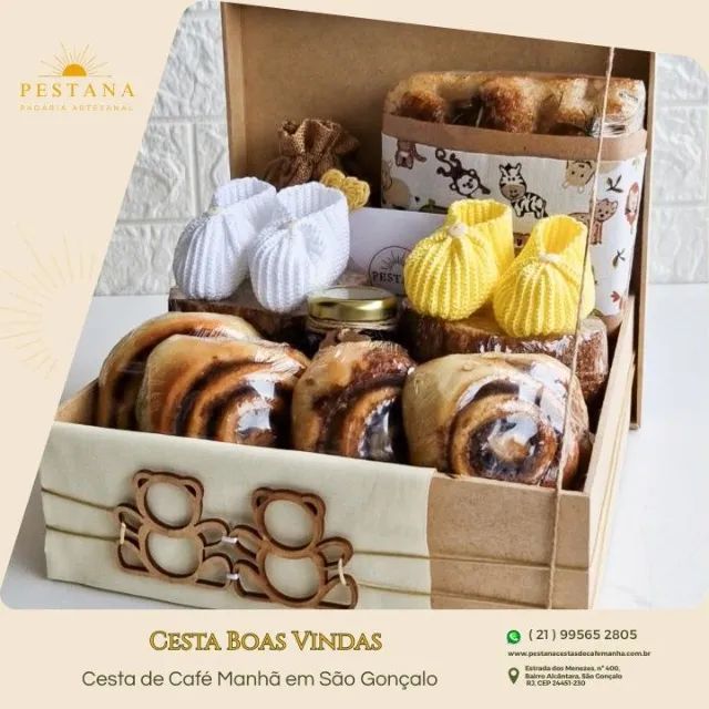 Cesta de Café da Manhã em São Gonçalo - Presentes e Entrega Rápida.