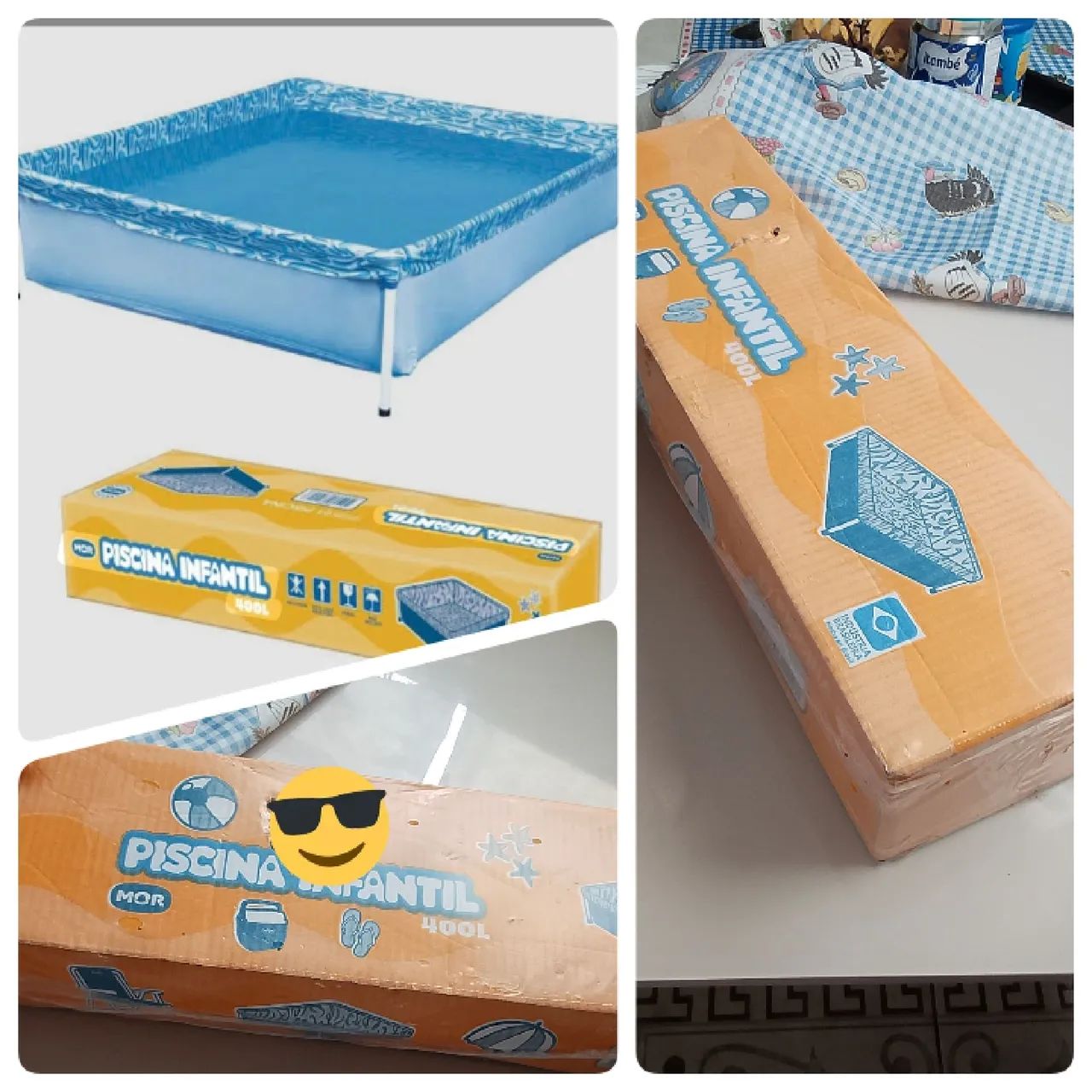 Piscina nova 400 litros 