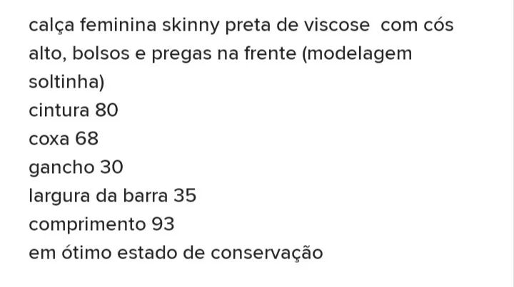 Calça Factory preta feminina tamanho 40 - Foto 3