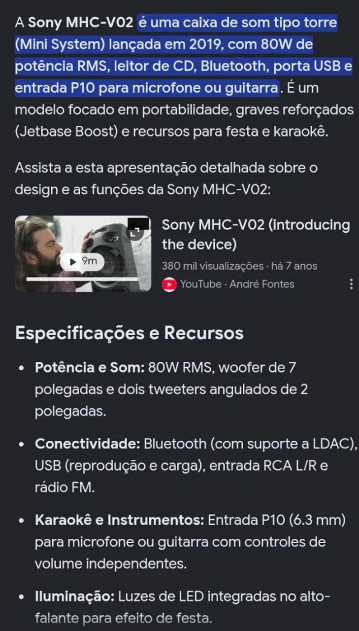 Vendo caixa de som da Sony.  - Foto 3