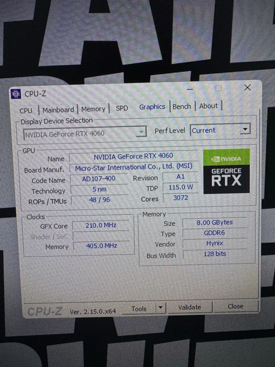 RTX 4060 MSI 