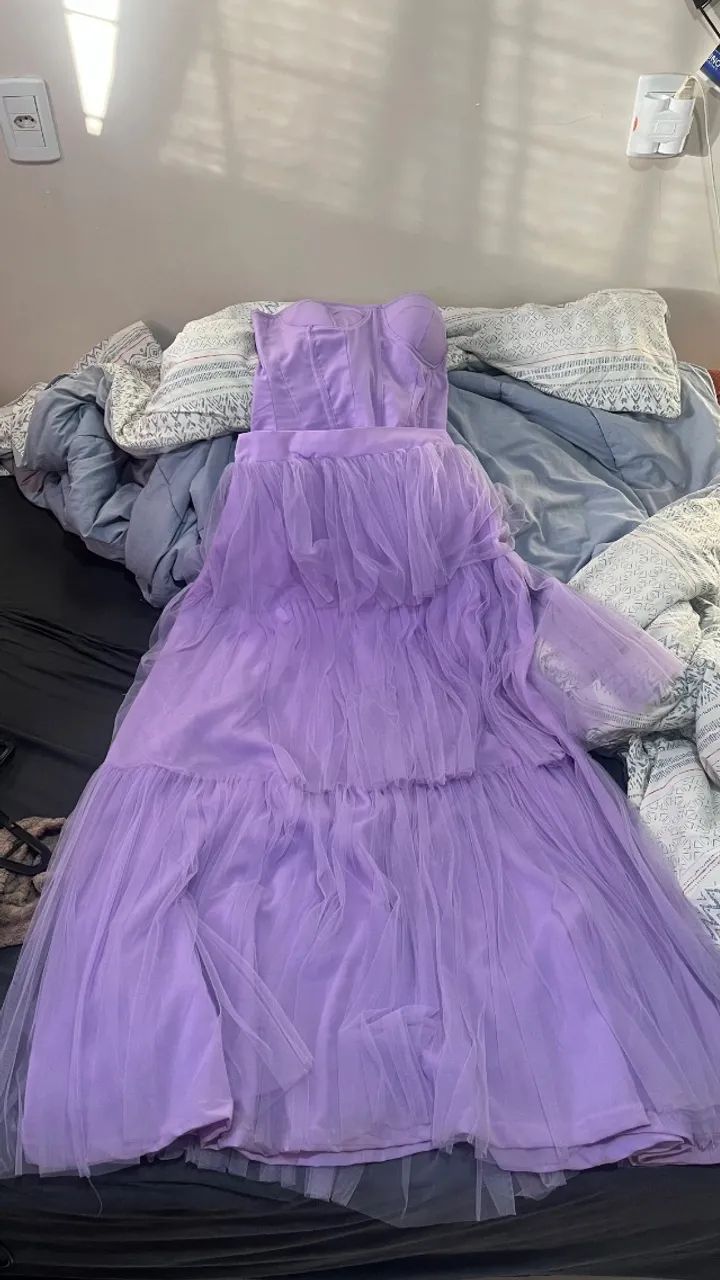 Vestido de festa Lilás 