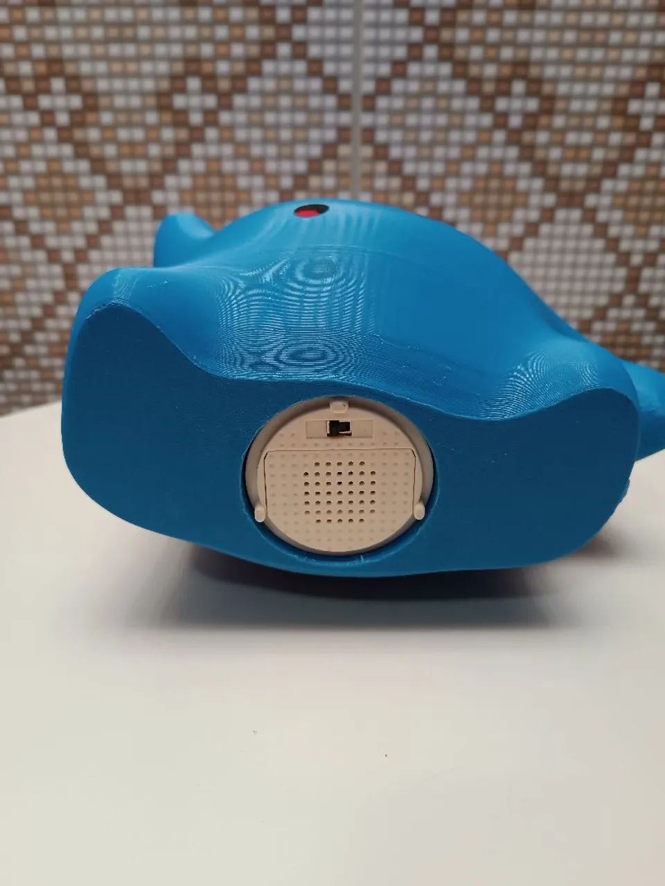 Balde Pipoca Luma Azul Impressão 3D com Luzes pilha AAA - Foto 5