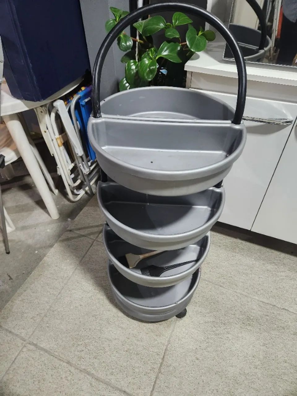 Carrinho auxiliar cabeleireiro 