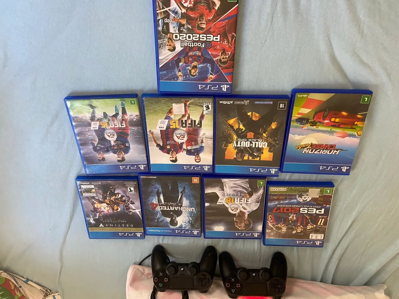 Ps4 modelo fat 500gb 2 controles +9 jogos  - Foto 3