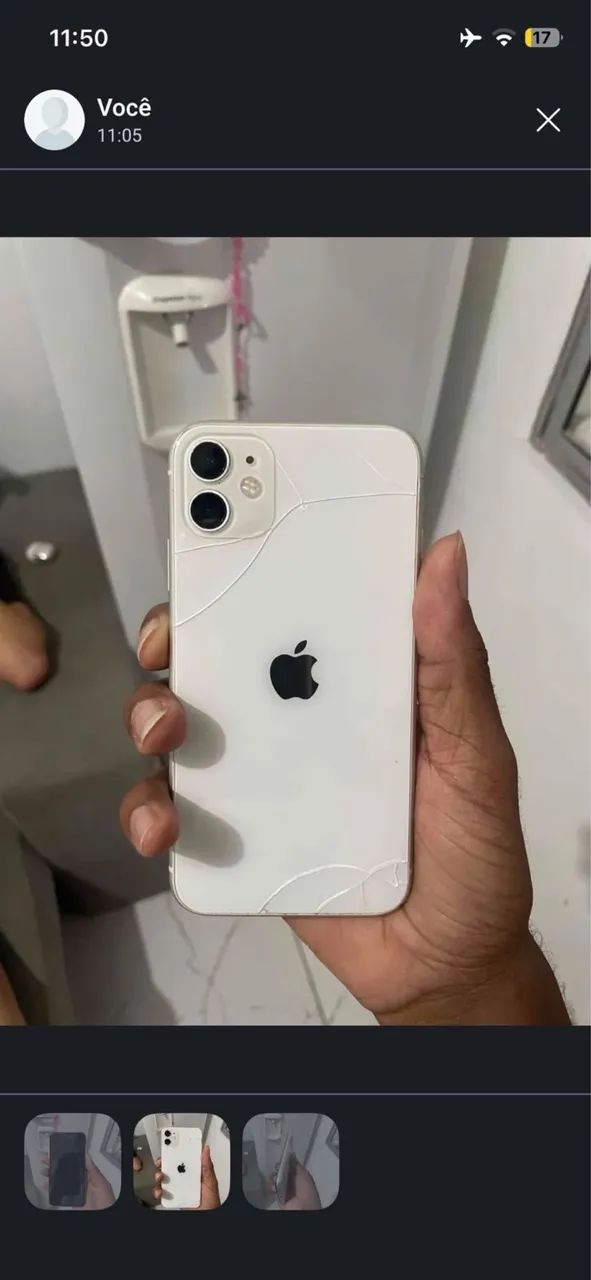 iPhone 11 64 GB - Para Conserto ou Retirada de Peças - Foto 2
