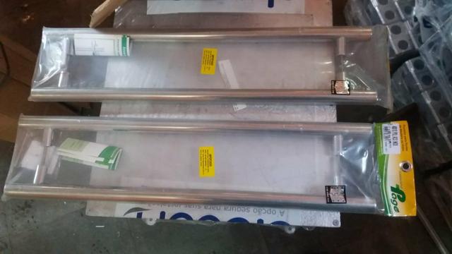 Puxadores de aço inox duplo
