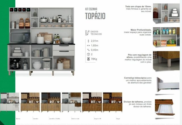 Kit Cozinha Topázio ( Entrega Grátis) - Foto 2