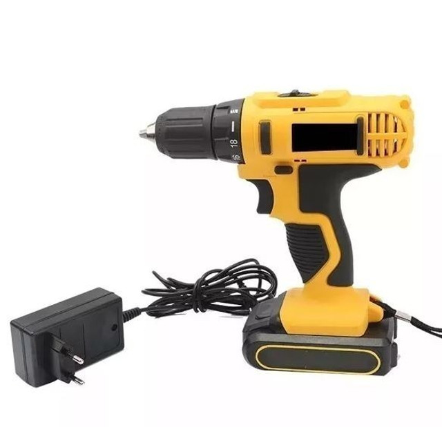 Furadeira Parafusadeira Sem Fio 21v Lanterna Lelong Le-969