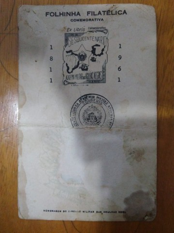 Selos Antigos Folha Filatélica Comemorativa Militar - Foto 2