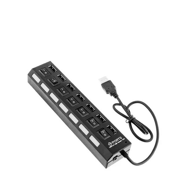 Hub Usb 7 portas 2.0 com interruptor - Foto 4